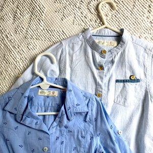 ZARA BabyBoy Lot of 2. 2/3 year Blue button down.
